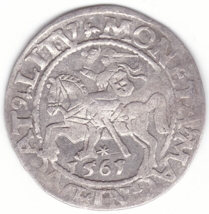 4SA109-29. Žygimanto Augusto lietuviškas pusgrašis, 1561 m. - Image 3