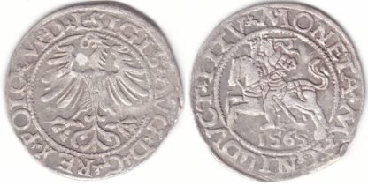 4SA166-34. Žygimanto Augusto lietuviškas pusgrašis, 1565 m. DVCT