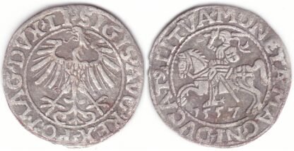 4SA68-16. Žygimanto Augusto lietuviškas pusgrašis, 1557 m.