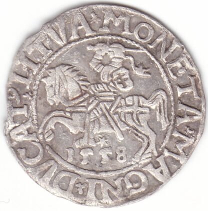 4SA84-24. Žygimanto Augusto lietuviškas pusgrašis, 1558 m. - Image 3