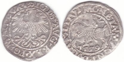 4SA86-24. Žygimanto Augusto lietuviškas pusgrašis, 1559 m.