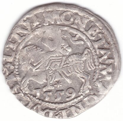 4SA86-24. Žygimanto Augusto lietuviškas pusgrašis, 1559 m. - Image 3