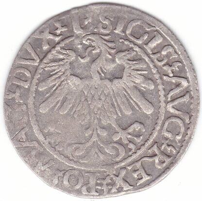 4SA93-24. Žygimanto Augusto lietuviškas pusgrašis, 1560 m. LIT - Image 2