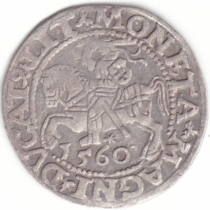 4SA93-24. Žygimanto Augusto lietuviškas pusgrašis, 1560 m. LIT - Image 3