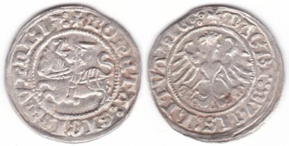 H41 W5. Žygimanto Senojo lietuviškas pusgrašis, 1513 m.