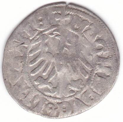 H27 C. Aleksandro Jogailaičio lietuviškas pusgrašis. ALEXAND'. - Image 3