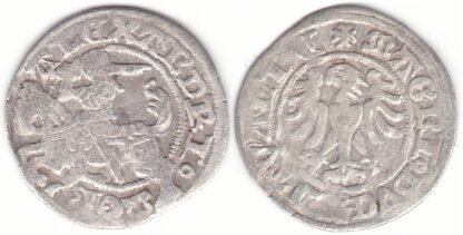 H3 D. Aleksandro Jogailaičio lietuviškas pusgrašis