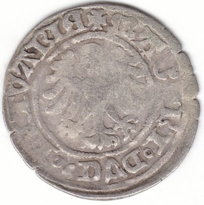 H3 L. Aleksandro Jogailaičio lietuviškas pusgrašis. MAGANI. - Image 3