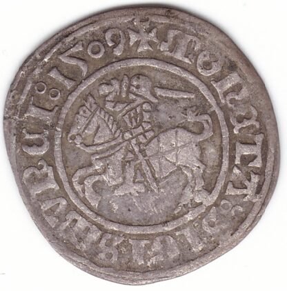 H30 H. Žygimanto Senojo lietuviškas pusgrašis, 1509 m. - Image 2