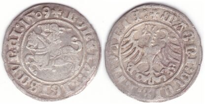 H33 J. Žygimanto Senojo lietuviškas pusgrašis, 1509 m.