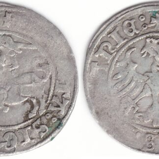 H33 J. Žygimanto Senojo lietuviškas pusgrašis, 1509 m.