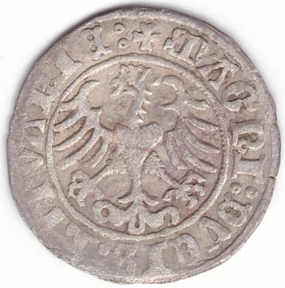 H33 J. Žygimanto Senojo lietuviškas pusgrašis, 1509 m. - Image 3