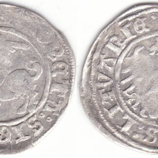 H33 X1. Žygimanto Senojo lietuviškas pusgrašis, 1509 m.