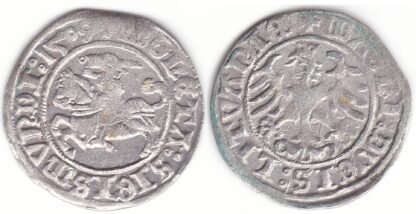 H34 A. Žygimanto Senojo lietuviškas pusgrašis, 1509 m.