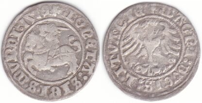 H36 E. Žygimanto Senojo lietuviškas pusgrašis, 1510 m.