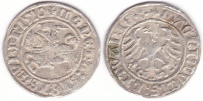 H36 G. Žygimanto Senojo lietuviškas pusgrašis, 1510 m.