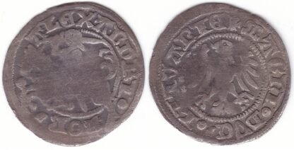 H4 A. Aleksandro Jogailaičio lietuviškas pusgrašis