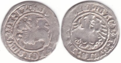 H40 C1. Žygimanto Senojo lietuviškas pusgrašis, 1512 m.