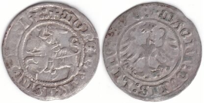 H41 AQ. Žygimanto Senojo lietuviškas pusgrašis, 1513 m.