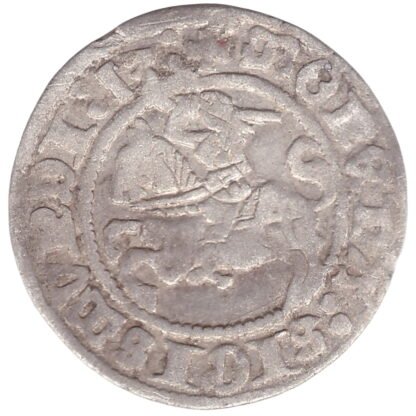 H41 W2. Žygimanto Senojo lietuviškas pusgrašis, 1513 m. - Image 2