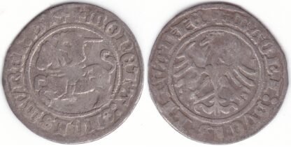 H43 A. Žygimanto Senojo lietuviškas pusgrašis, 1514 m.