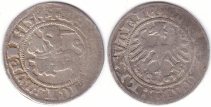 H43 A. Žygimanto Senojo lietuviškas pusgrašis, 1514 m.