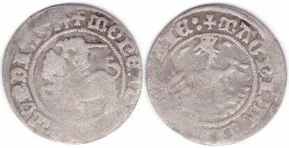H43 E. Žygimanto Senojo lietuviškas pusgrašis, 1514 m.