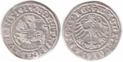 H43 L. Žygimanto Senojo lietuviškas pusgrašis, 1514 m.