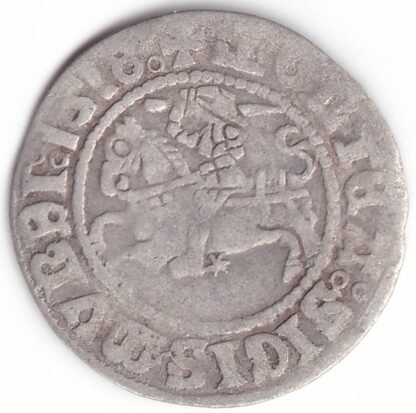 H54 C. Žygimanto Senojo lietuviškas pusgrašis, 1518 m. MONTEA. - Image 2