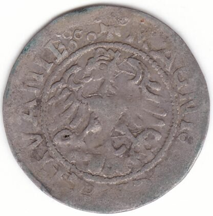 H61 D. Žygimanto Senojo lietuviškas pusgrašis, 1519 m. :•: - Image 3