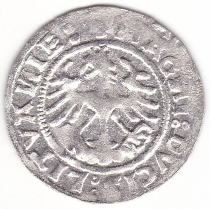 H62 E. Žygimanto Senojo lietuviškas pusgrašis, 1519 m. Veidrodinė D. - Image 3