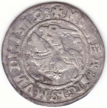 H62 H. Žygimanto Senojo lietuviškas pusgrašis, 1519 m. MOИEA. - Image 2
