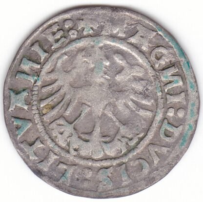 H62 H. Žygimanto Senojo lietuviškas pusgrašis, 1519 m. MOИEA. - Image 3