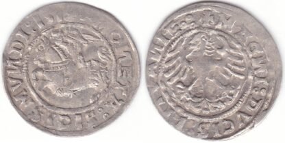 H65 C1. Žygimanto Senojo lietuviškas pusgrašis, 1519 m.