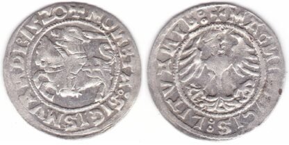 H73 F. Žygimanto Senojo lietuviškas pusgrašis, 1520 m.