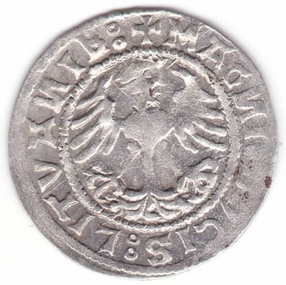 H73 F. Žygimanto Senojo lietuviškas pusgrašis, 1520 m. - Image 3
