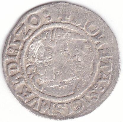 H74 K. Žygimanto Senojo lietuviškas pusgrašis, 1520 m. 5Z0 - Image 2