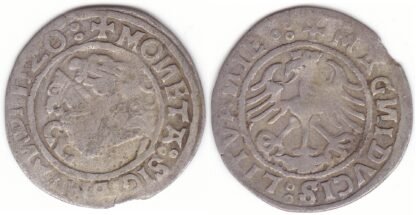 H74 M. Žygimanto Senojo lietuviškas pusgrašis, 1520 m.