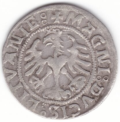 H78 B. Žygimanto Senojo lietuviškas pusgrašis, 1521 m. - Image 3
