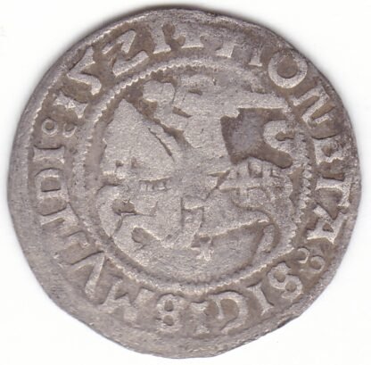 H41 AA. Žygimanto Senojo lietuviškas pusgrašis, 1521 m. - Image 2