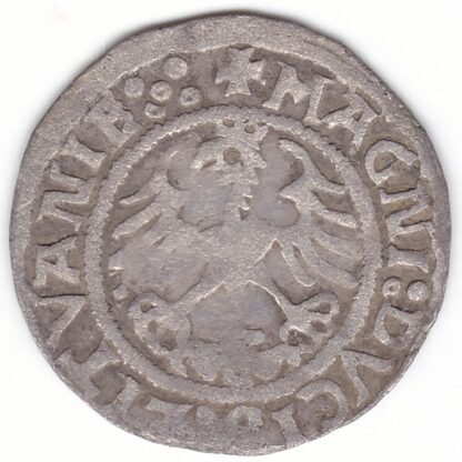 H41 AA. Žygimanto Senojo lietuviškas pusgrašis, 1521 m. - Image 3