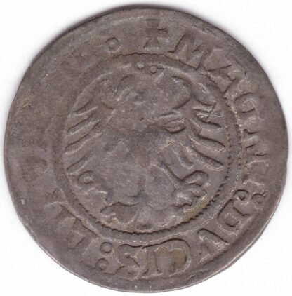 H79 AG. Žygimanto Senojo lietuviškas pusgrašis, 1521 m. - Image 3