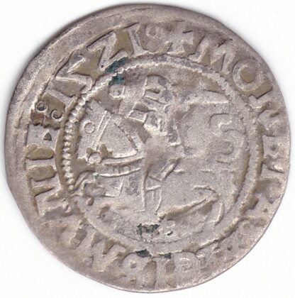 H79 AY. Žygimanto Senojo lietuviškas pusgrašis, 1521 m. SIGISMVNIE/NAGNI - Image 2