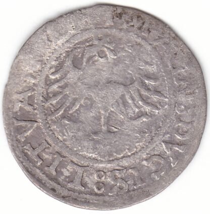 H79 BD. Žygimanto Senojo lietuviškas pusgrašis, 1521 m. MONEA/MAGN. - Image 3