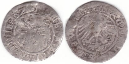 H79 Q. Žygimanto Senojo lietuviškas pusgrašis, 1521 m. SIGISMVNDIE