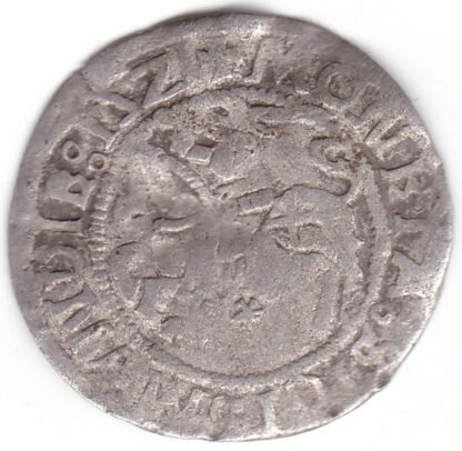 H79 Q. Žygimanto Senojo lietuviškas pusgrašis, 1521 m. SIGISMVNDIE - Image 2