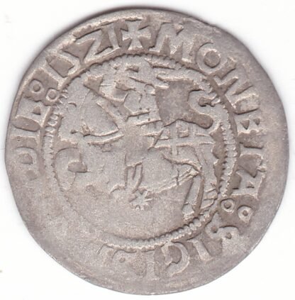 H79 T. Žygimanto Senojo lietuviškas pusgrašis, 1521 m. SIGISMVNDIE/ MVANDIE - Image 2