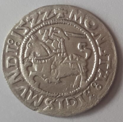 H80 T. Žygimanto Senojo lietuviškas pusgrašis, 1522 m. MAGI. - Image 2