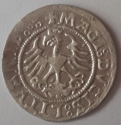 H80 T. Žygimanto Senojo lietuviškas pusgrašis, 1522 m. MAGI. - Image 3