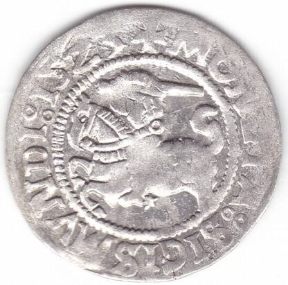H85 A1. Žygimanto Senojo lietuviškas pusgrašis, 1523 m. - Image 2